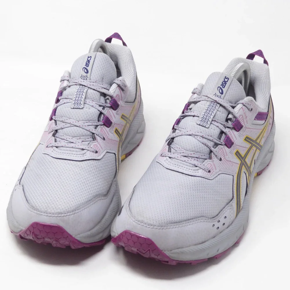 Asics Womens Gel-Venture 9 Running Shoes Grey Purple Trail Sneakers 10
